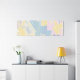 Pastel Abstract Brushstroke Canvas Wall Art