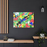 Abstract Color Splash Canvas Print — Vibrant Modern Wall Art