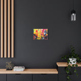 Abstract Color Splash Canvas Print - Vibrant Stretched Matte Wall Art