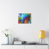 Abstract Color Explosion Matte Canvas Print