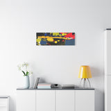 Abstract Color Splash Matte Canvas Print — Modern Stretched Wall Art