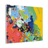 Abstract Color Splash Matte Canvas — Stretched Wall Art