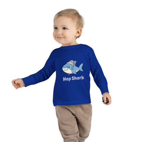 Nap Shark Toddler Long Sleeve Tee