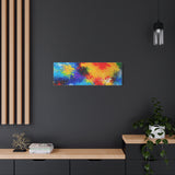 Abstract Color Splash Matte Canvas Print — Vibrant Stretched Wall Art