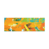 Abstract Orange & Green Canvas Art — Vibrant Modern Wall Decor