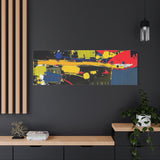 Abstract Color Splash Matte Canvas Print — Modern Stretched Wall Art