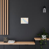 Pastel Abstract Brushstroke Canvas Wall Art