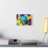 Abstract Color Splash Matte Canvas Print — Vibrant Stretched Wall Art