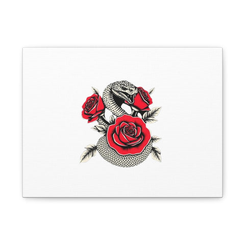 Matte Stretched Canvas - Snake Wall Art