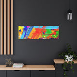 Abstract Color Splash Canvas Print — Vibrant Modern Wall Art