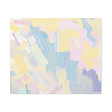 Pastel Abstract Brushstroke Canvas Wall Art