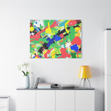 Abstract Color Splash Canvas Print — Vibrant Modern Wall Art
