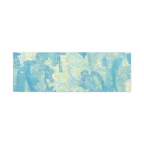 Abstract Aqua Brushstroke Canvas Print — Coastal Blue Wall Art