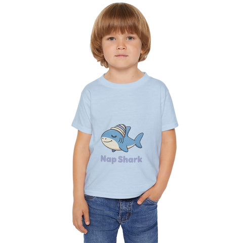 Nap Shark Toddler T-Shirt — Cute Sleepy Shark Tee for Kids