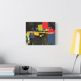 Abstract Color Splash Matte Canvas Print — Modern Stretched Wall Art