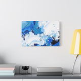 Abstract Blue Galaxy Canvas Print — Matte Stretched Wall Art