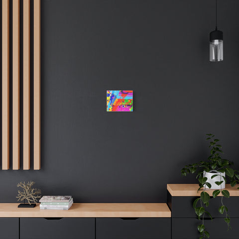 Abstract Color Splash Canvas Print — Vibrant Modern Wall Art