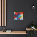 Abstract Color Burst Canvas Print — Vibrant Stretched Matte Wall Art