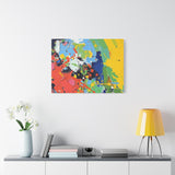 Abstract Color Splash Matte Canvas — Stretched Wall Art