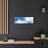 Abstract Blue Galaxy Canvas Print — Matte Stretched Wall Art