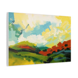 Abstract Colorful Landscape Canvas