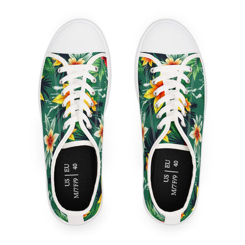 Tropical Floral Women's Low Top Sneakers