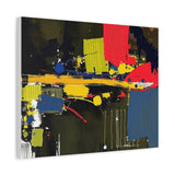 Abstract Color Splash Matte Canvas Print — Modern Stretched Wall Art
