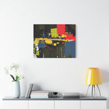 Abstract Color Splash Matte Canvas Print — Modern Stretched Wall Art