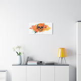Skull Art Canvas Print – Vibrant Paint-Splash Skull Wall Decor