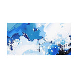 Abstract Blue Galaxy Canvas Print — Matte Stretched Wall Art