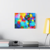 Abstract Rainbow Splash Matte Canvas Print