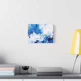 Abstract Blue Galaxy Canvas Print — Matte Stretched Wall Art