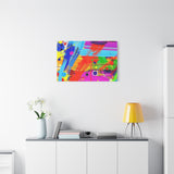 Abstract Color Splash Canvas Print — Vibrant Modern Wall Art