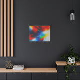 Abstract Color Burst Canvas Print — Vibrant Stretched Matte Wall Art