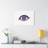 Cosmic Eye Canvas Print — Galaxy Eye Matte Stretched Wall Art