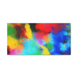 Abstract Color Burst Canvas Print — Vibrant Stretched Matte Wall Art