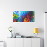 Abstract Color Explosion Matte Canvas Print