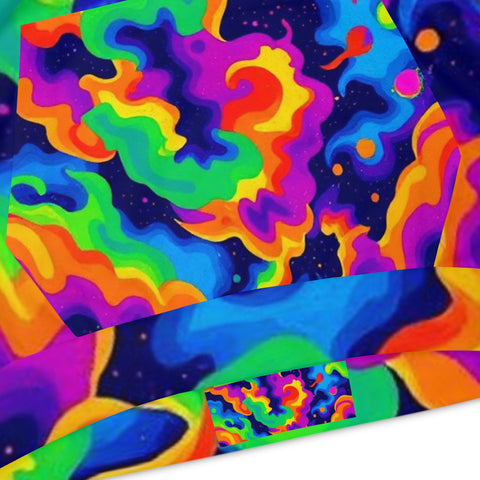 Kids Hoodie — Vibrant Rainbow Psychedelic All-Over Print