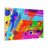 Abstract Color Splash Canvas Print — Vibrant Modern Wall Art
