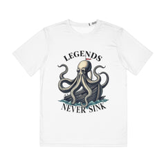 Legends Never Sink Octopus Graphic Tee — Nautical Pirate Skull Tee for Men