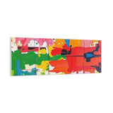 Abstract Color Splash Matte Canvas Print — Vibrant Modern Wall Art