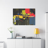 Abstract Color Splash Matte Canvas Print — Modern Stretched Wall Art