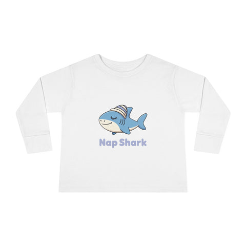 Nap Shark Toddler Long Sleeve Tee