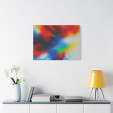 Abstract Color Burst Canvas Print — Vibrant Stretched Matte Wall Art