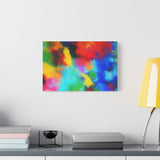 Abstract Color Burst Canvas Print — Vibrant Stretched Matte Wall Art