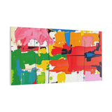 Abstract Color Splash Matte Canvas Print — Vibrant Modern Wall Art