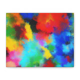 Abstract Color Burst Canvas Print — Vibrant Stretched Matte Wall Art
