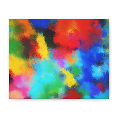 Abstract Color Burst Canvas Print — Vibrant Stretched Matte Wall Art