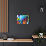 Abstract Color Explosion Matte Canvas Print