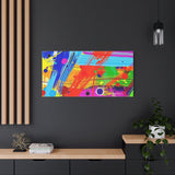 Abstract Color Splash Canvas Print — Vibrant Modern Wall Art